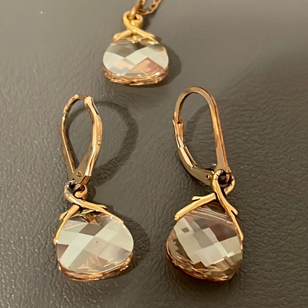 Champagne Earring & Pendant